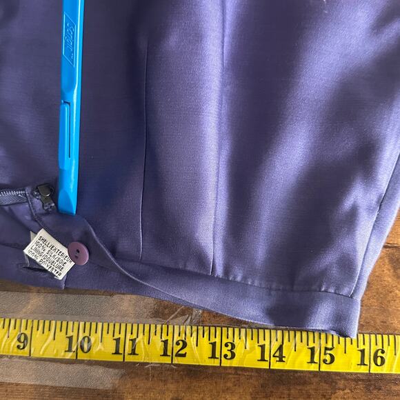 Vintage NWT Talbots 100 Silk Taffeta Skirt Blouse Set Size 12 Dark Lilac Purple - Picture 3 of 12